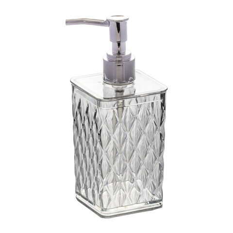Dispensador Plástico de Jabón Glamour 285 ml TRANSPARENTE
