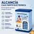 Alcancía Infantil Caja Fuerte Juguete Con Sonido Luces Variante Color Azul