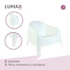 Silla Plastico Skarpo Jardin Liso Blanco