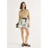SAIA FEM OFF WHITE/AZUL ESCURO