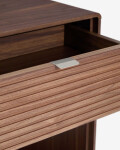 Consola Norlen con cajón y balda de chapa de nogal FSC Mix Credit 60 x 81 cm. Consola Norlen con cajón y balda de chapa de nogal FSC Mix Credit 60 x 81 cm.
