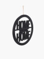 CARTEL COLGANTE DECORATIVO HOME NEGRO