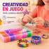 Set Manualidades Pulseras Gomitas Caja X 14500 + Accesorios Set Manualidades Pulseras Gomitas Caja X 14500 + Accesorios