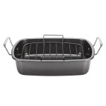 Cuisinart® ASADERA DE ACERO AL CARBONO CON REJILLA 34,3 cm L × 50,2 cm A × 14,6 cm AL N/A
