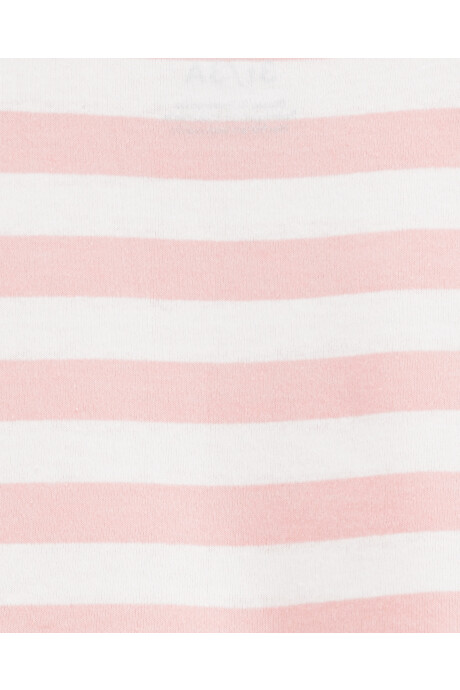 Vestido de algodón, diseño a rayas Sin color