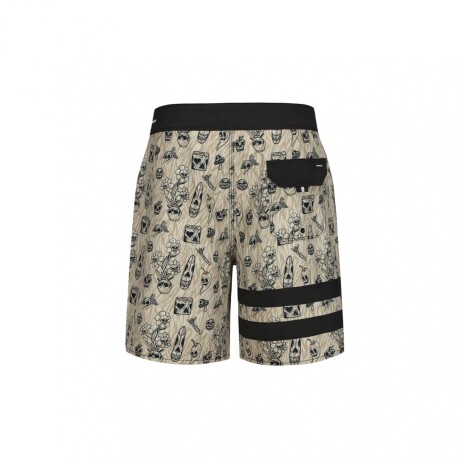 Bermuda Hurley de Baño - Beige & Skull Beige & Skull