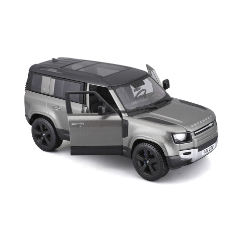 Auto de Colección Bburago Escala 1:24 Land Rover Defender 110 Gris 2022