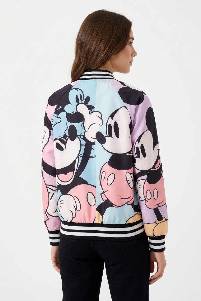Abrigo campera mujer MICKEY MULTICOLOR
