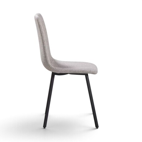 JUEGO DE COMEDOR MESA REDONDA EXTENSIBLE MADERA PATAS EN METAL + 4 SILLAS TAPIZADAS SILLAS BEIGE