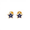 Abridores Estrellas-Oro Bajo-Resina azul-AB8001 sinpiedra