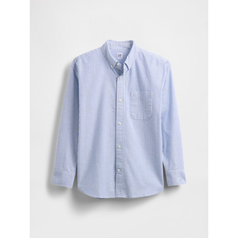 LS RELAXED OXFORD LIGHT BLUE STRIPE