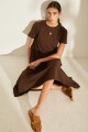 VESTIDO COTTON SIERRA Pre Venta Chocolate