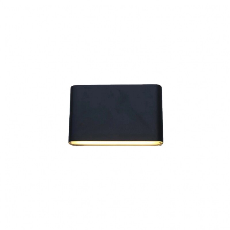 ARTEFACTO UNIDIRECCIONAL OVAL Aplique LED Unidireccional Exterior Graz Small Oval Negro 3W IP65