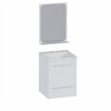 Mueble de baño suspendido Trevo Blanco 41 cm con espejo Mueble De Baño Suspendido Trevo Blanco 41 Cm Con Espejo