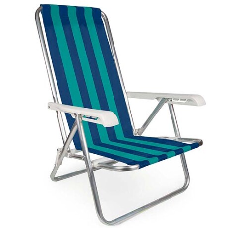 SILLA MOR ALUMINIO 4POS A RAYAS 2103 SILLA MOR ALUMINIO 4POS A RAYAS 2103