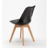Silla Comedor Cocina Tulip Eames Acolchada Reforzada Premium Negro 1
