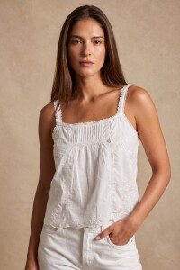 Blusa Bordada Off White