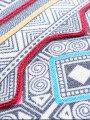 PUFF CUADRADO TEXTIL ETNICO BORDO BORDEAUX