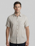 CAMISA LINO MANGA CORTA NATURAL