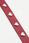 Cinturón Mini Hearts Bordo