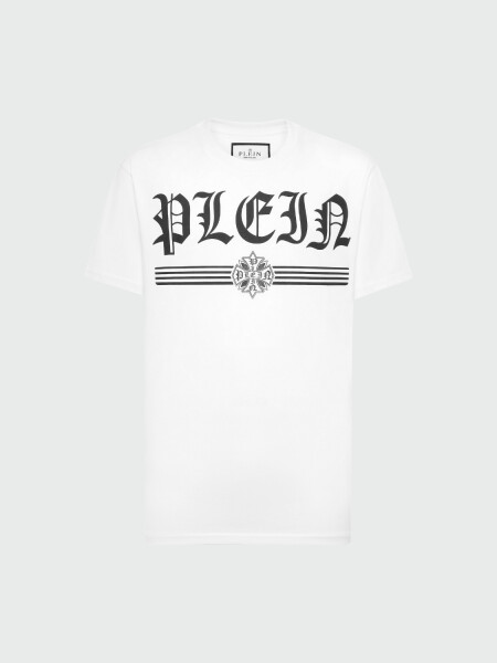 PHILIPP PLEIN - Camiseta de cuello redondo Hexagonal Blanco