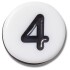 Jibbitz Number Four Tiny Friendship Multicolor