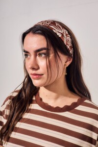 Bandana Arabescos Clásicos Chocolate