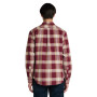 Camisa Herringbone Flannel Check Hombre Burgundy YD