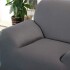 Funda Protector Sillón Sofá 2 Cuerpos Ajustable Elastizada Variante Color Gris