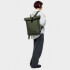 Mochila Gaston Luga Rullen C/Roll-top Notebook Laptop 16" Color Verde Oliva