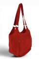 Bolso de Hombro en Tafeta Amasada Naranja