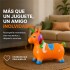 Unicornio Saltarín Inflable Infantil 58 x 55 cm Naranja