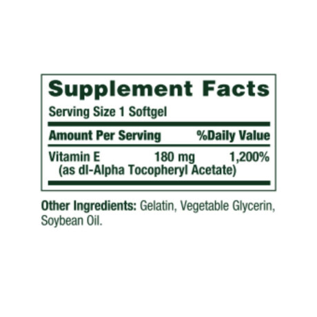 Vitamina E 180mg 120 softgels Nature´s Bounty Vitamina E 180mg 120 softgels Nature´s Bounty