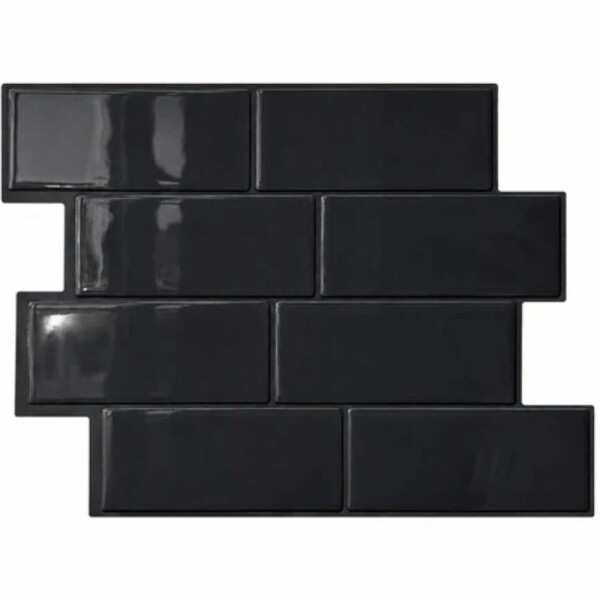 REVESTIMIENTO ADHESIVO 29 X 21 - LADRILLO NEGRO PACK X 10 REVESTIMIENTO ADHESIVO 29 X 21 - LADRILLO NEGRO PACK X 10