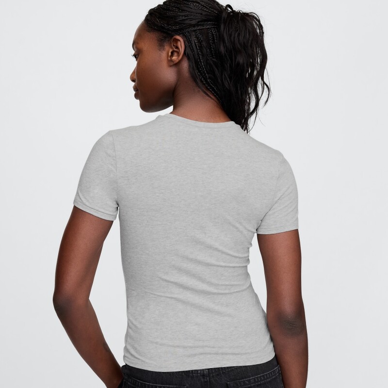 SS CLOSEKNIT CREW - 23 1/2 BC15 LT GREY HEATHER