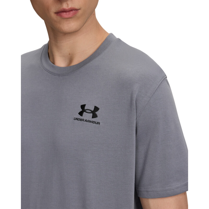 UA M LOGO EMB HEAVYWEIGHT SS-BLU GRY-024