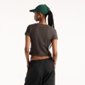 Remera New Balance de Dama - Trackside - WT62O4MBBLK DARK GREY