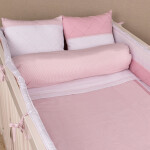 Kit de Cuna Classic Alforza Rosa