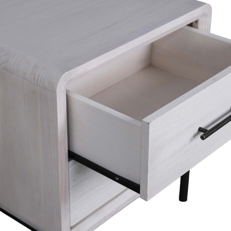 MESA DE LUZ 1 CUERPO MADERA BLANCO WESTBROOK