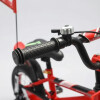 Bicicleta Rodado 12 Con Banderita, Rueditas Y Casco ROJO