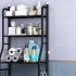Estantes Armario Mueble Organizador Baño Inodoro Metal Acero Imback Color Negro Estantes Armario Mueble Organizador Baño Inodoro Metal Acero Imback Color Negro