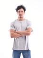 REMERA NAUPLIA GRIS MELANGE M