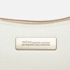 Cartera al hombro Mia en cuero graneado Blanco