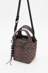 Cartera Tote Mini Animal Matelasse Marron