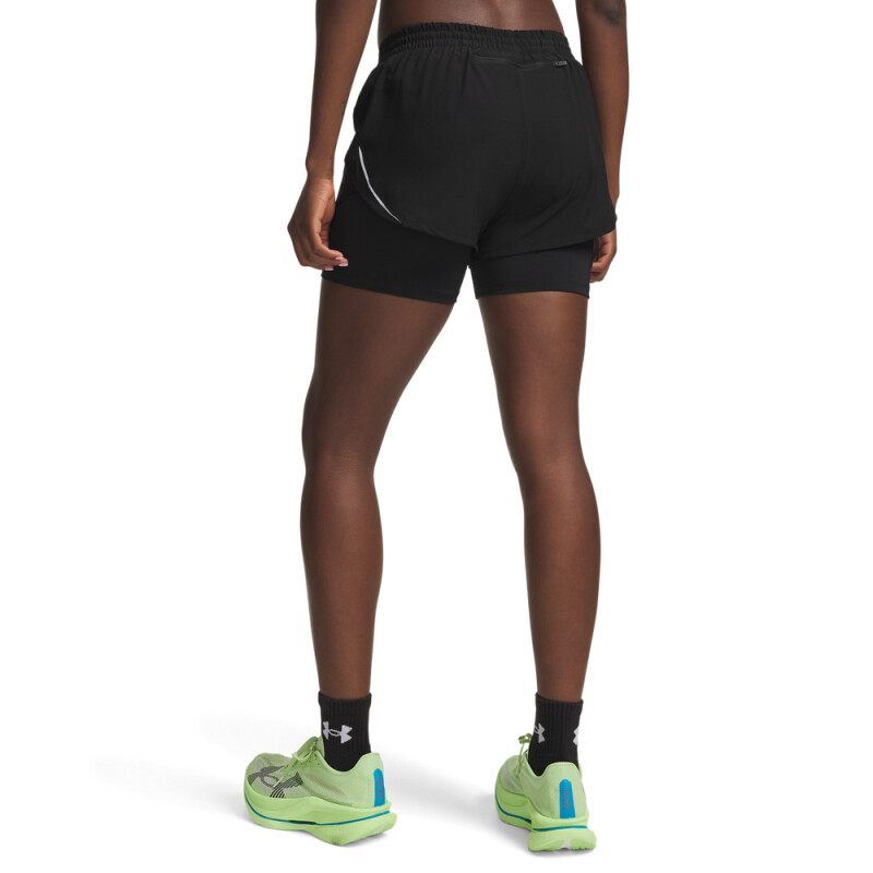 UA Velociti Pro 4" 2n1 Short-GRN BLK-008