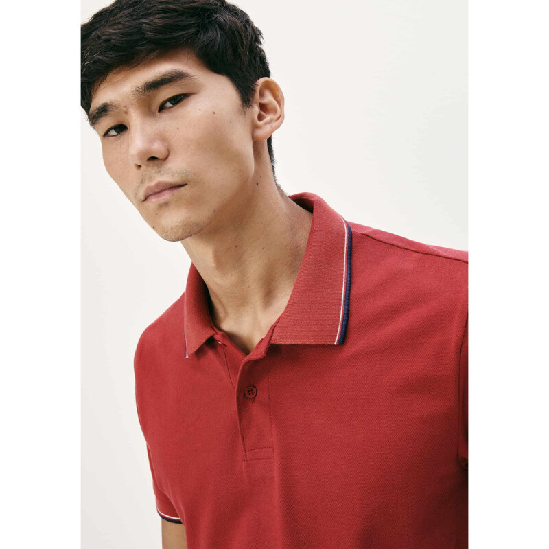 CAMISA POLO MM MASC VERMELHO ESCURO
