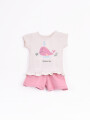 CONJUNTO REMERA + SHORT BASSIA ROSA VIEJO