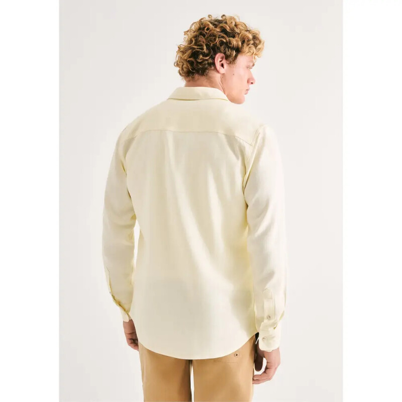 CAMISA MASC AMARELO CLARO