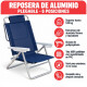 Set X 2 Sillas Summer 6 Posiciones Aluminio AZUL