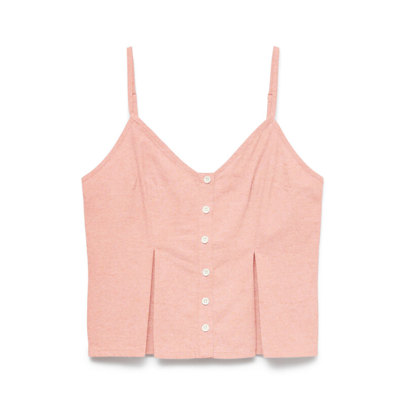 VMNORMA SL CHAMBRAY STRAP TOP Langoustino